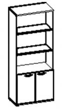 ШКАФ ПОЛУЗАКРЫТЫЙ 450x800x2045 мм