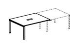 Спринт-Люкс приставка стола для заседаний с кабель-каналом Спринт-люкс 1696
