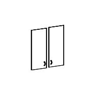 Комплект стеклянных дверей к широкому шкафу Арго А-стл302 тон (к шкафу А-302)