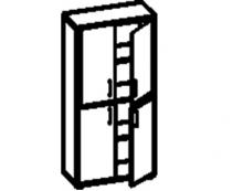  **ШКАФ ДЛЯ КНИГ 442x840x1455 мм