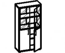 **Шкаф закрытый со стеклом