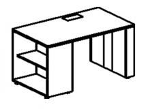 СТОЛ РАБОЧИЙ с тумбой открытой 1400х700