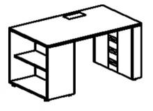 **СТОЛ РАБОЧИЙ с тумбой открытой (левый,правый) 