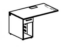 **ПРИСТАВКА с тумбой под системный блок (левая,правая) 700x1400x740 мм