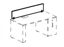 ЭКРАН (ЛДСП) к столам и приставкам на 1200 мм