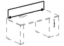 ЭКРАН (оргстекло) к столам приставкам на 1600 мм