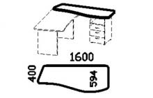 Тумба стационарная правая (с замком) stimul_1833