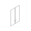 Top-manager двери средние стеклянные в рамке B386