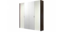 Шкаф 4-х ств. с зеркалами для платья и белья