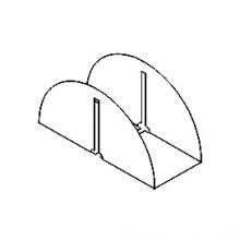 Полка 2 сторонняя для папок